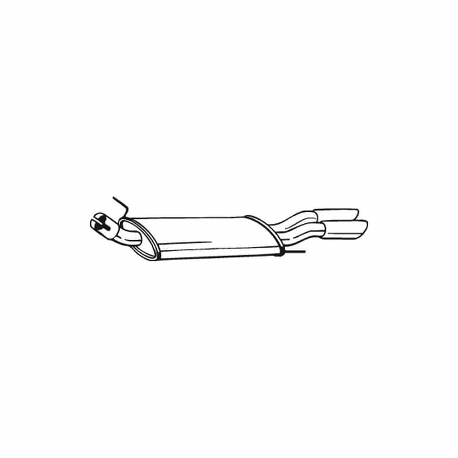 Bosal 233-731 Rear Silencer for VW Golf III Hatchback (1H1)