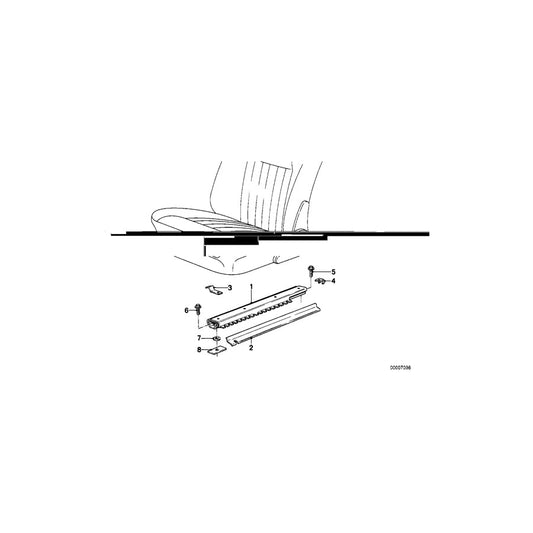Genuine BMW 52101802805 E23 E24 E12 Bracket Left (Inc. 3.0L, 630CSi & 728) | ML Performance US Car Parts