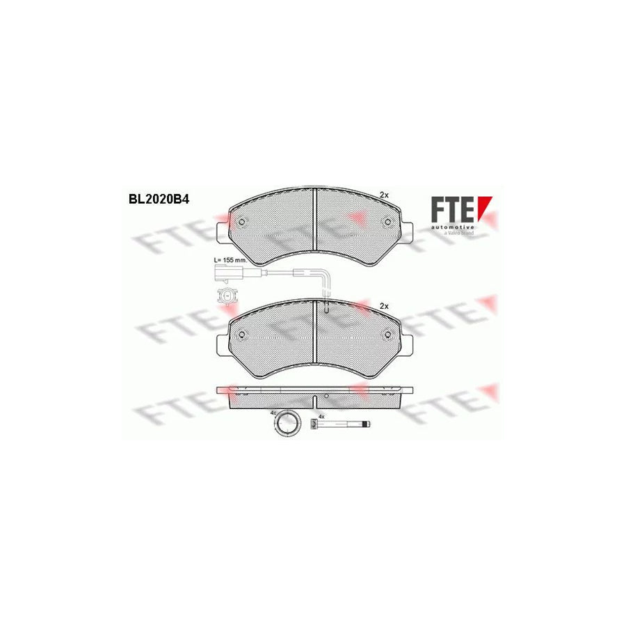 FTE 9010607 Brake Pad Set