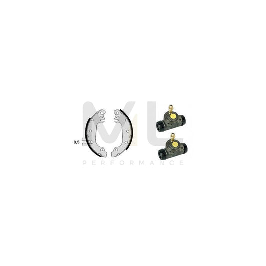 BREMBO STANDARD KIT H 24 009 Brake Shoe Set for FORD Fiesta Mk1 Hatchback (GFBT) Ø: 178mm | ML Performance Car Parts