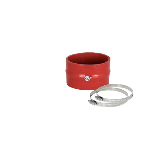  aFe 59-00060 (3-1/2 IN ID x 2-1/4 IN L) Straight Coupler w/ Hump - Red Replacement Coupling Kit  | ML Performance US Car Parts