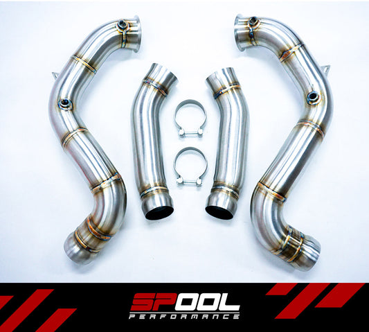 Spool Performance AMG M177 E63 Downpipes [Upgraded Race Downpipes]