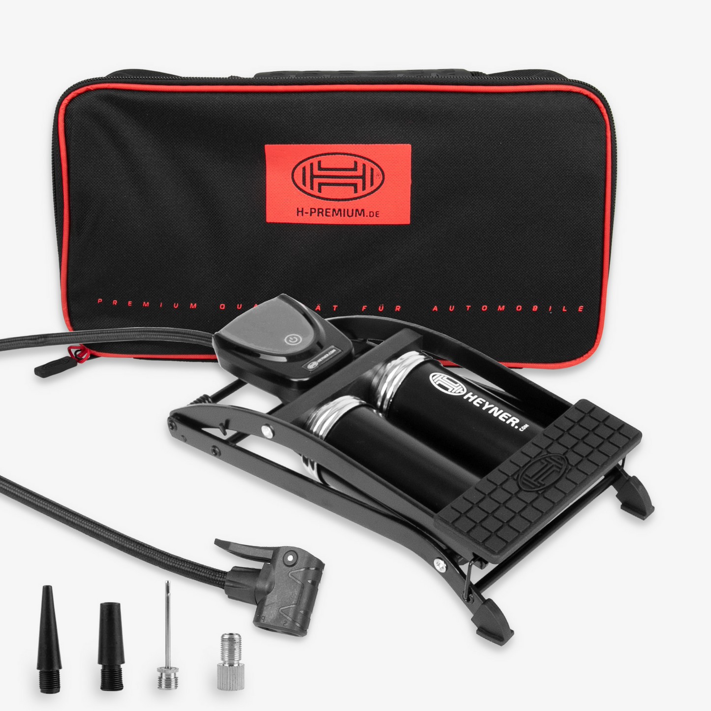 Heyner H225020 Pedalmax Dtech Foot Air Pump Black Edt