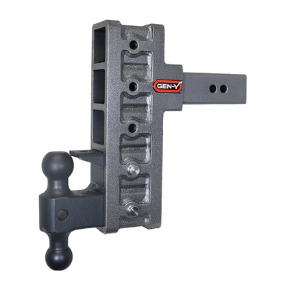 GEN-Y Hitch Gen-Y Mega Duty 2.5in Shank 9in Offset Drop 21K Hitch w/GH-061 Dual-Ball/GH-062 Pintle Lock