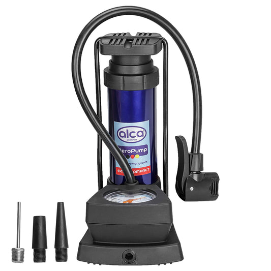 Heyner 201300 Mini Floor Pump With Pressure Gauge