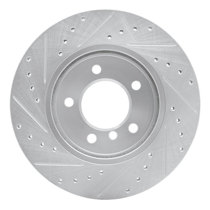 R1 Concepts R1 99-08 BMW 325I (USA/Canada) Front Right Drilled & Slotted Silver Brake Rotor