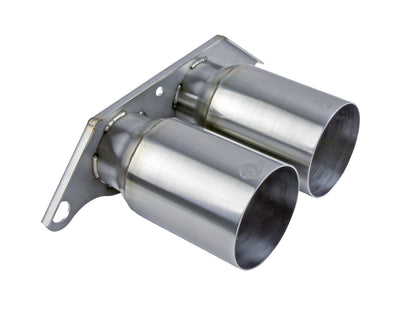 aFe Power Mach Force Xp 4in 304 SS Bolt-On Exhaust Tips Brushed 14-19 Porsche 911 GT3 3.8L/4.0L