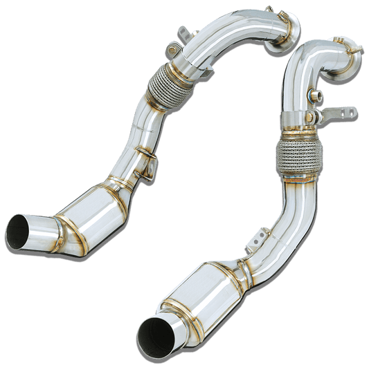 Stone Exhaust BMW S63M F90 F91 F92 F93 Eddy Catalytic Downpipe (M5 & M8)