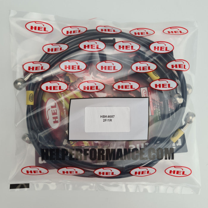 HEL Performance CL-HBK4687 Full Length Race Braided Brake Lines