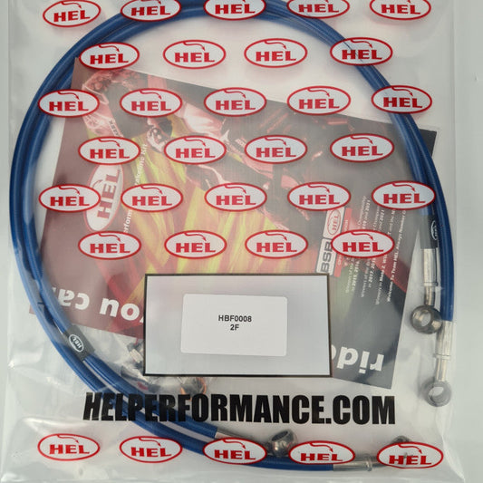 HEL Performance CL-HBF0008-FRONT ABS Delete (Track Only) Full Length Race Braided Brake Lines
