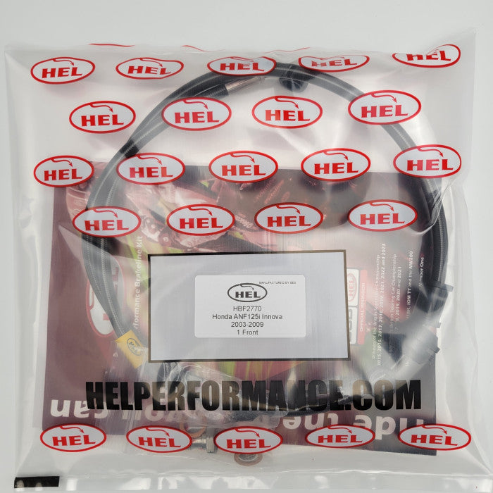 HEL Performance CL-HBF2770 Stainless Steel Braided Brake Line - CLEARANCE (BLACK HOSE WITH BLACK FITTINGS)