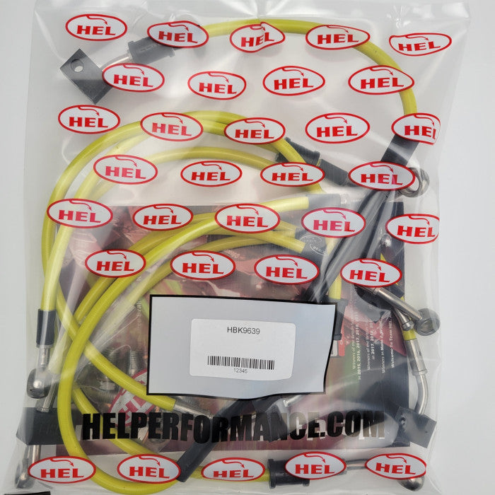 HEL Performance CL-HBK9639 Stainless Steel Braided Brake Lines (Flexible ABS Replacements