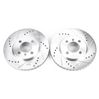 PowerStop Power Stop 1991 BMW 318i Front Evolution Drilled & Slotted Rotors - Pair