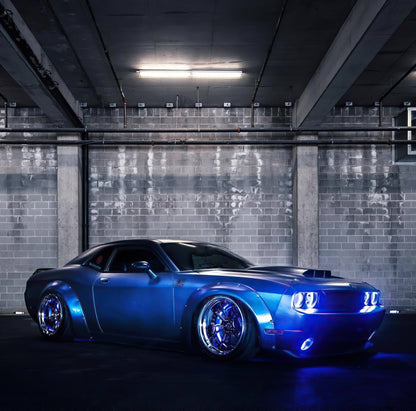 ORACLE Lighting Oracle Dodge Challenger 08-14 Halo Kit (NonProjectorHL) - ColorSHIFT w/o Controller