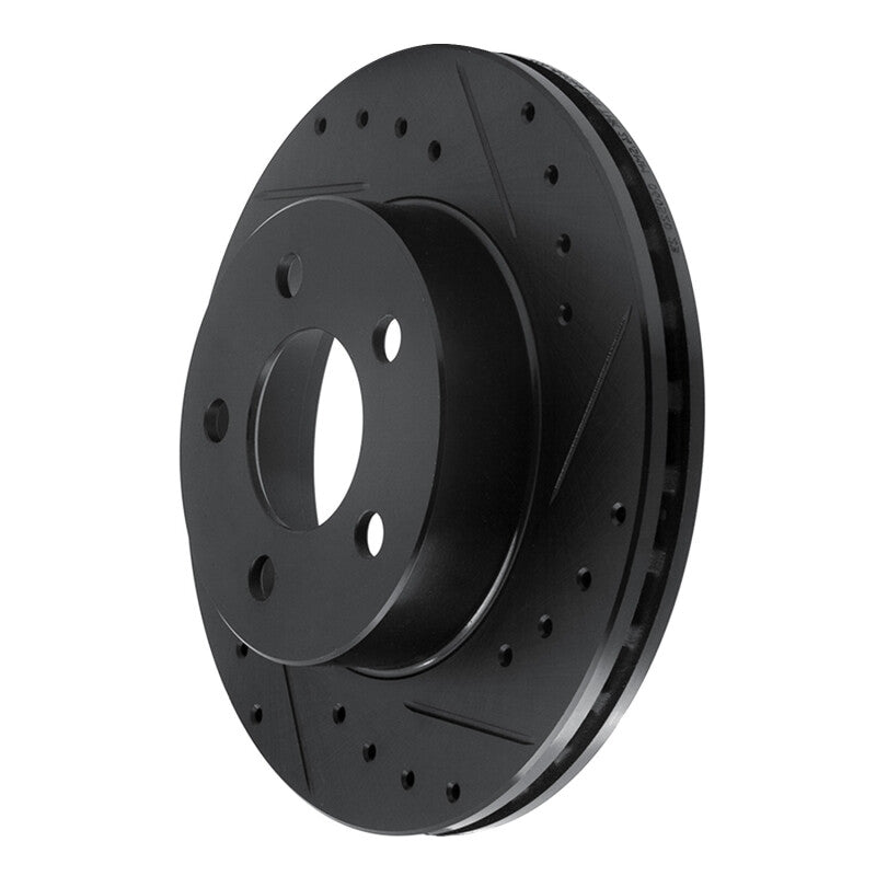 R1 Concepts R1 95-02 Ford Ranger (USA/Canada) Front Right Drilled & Slotted Black Brake Rotor