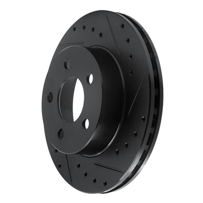 R1 Concepts R1 95-02 Ford Ranger (USA/Canada) Front Right Drilled & Slotted Black Brake Rotor