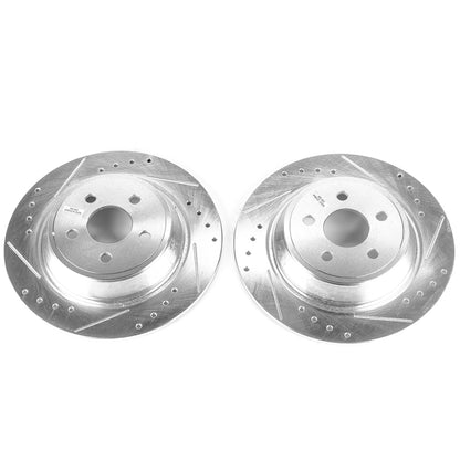 PowerStop Power Stop 15-19 Ford Edge Rear Evolution Drilled & Slotted Rotors - Pair