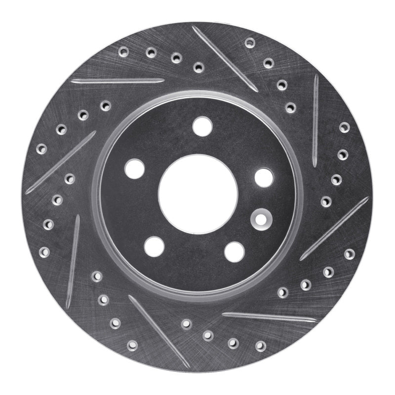 R1 Concepts R1 11-23 Chevrolet CRUZE (Mexico) Front Right Drilled & Slotted Silver Brake Rotor