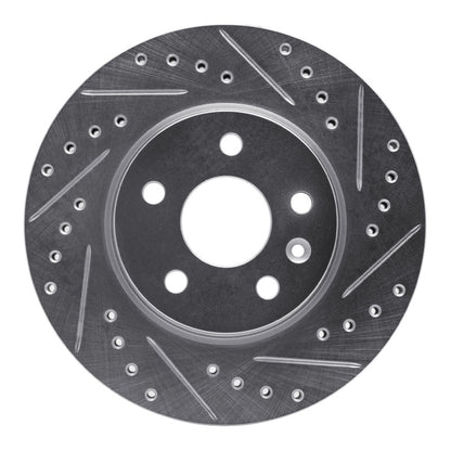R1 Concepts R1 11-23 Chevrolet CRUZE (Mexico) Front Right Drilled & Slotted Silver Brake Rotor
