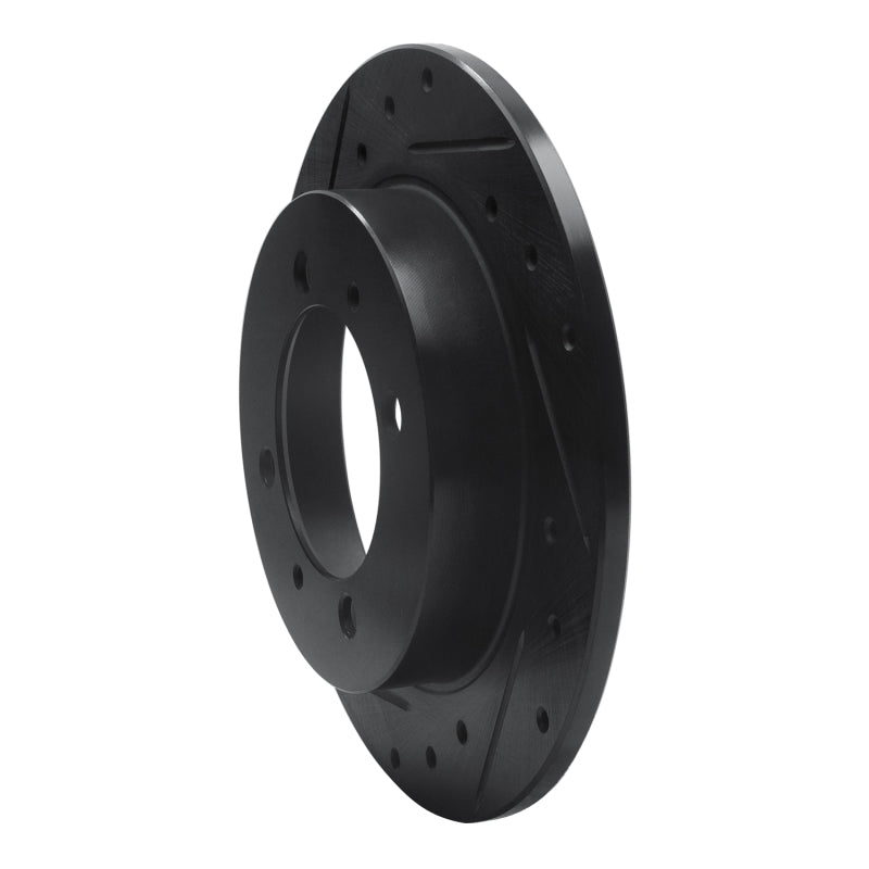 R1 Concepts R1 00-07 Mitsubishi SPace STAR (Mexico) Rear Left Drilled & Slotted Black Brake Rotor