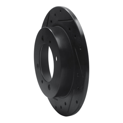 R1 Concepts R1 00-07 Mitsubishi SPace STAR (Mexico) Rear Left Drilled & Slotted Black Brake Rotor