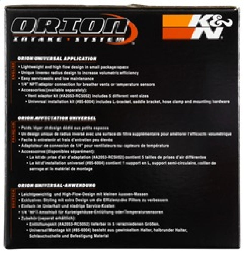 K&N Engineering K&N Orion Universal Air Cleaner Assembly