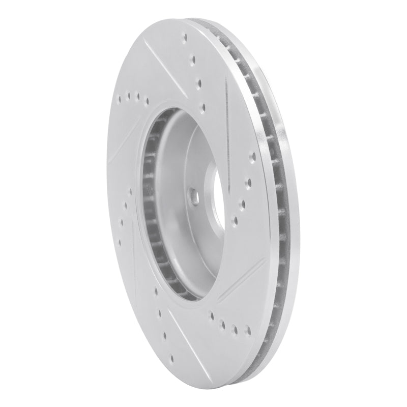 R1 Concepts R1 16-25 Mazda 2 (Mexico) Front Left Drilled & Slotted Silver Brake Rotor