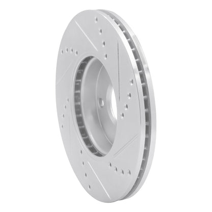 R1 Concepts R1 16-25 Mazda 2 (Mexico) Front Left Drilled & Slotted Silver Brake Rotor