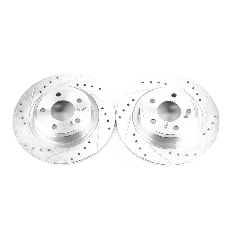 PowerStop Power Stop 17-18 Mercedes-Benz SLC300 Rear Evolution Drilled & Slotted Rotors - Pair