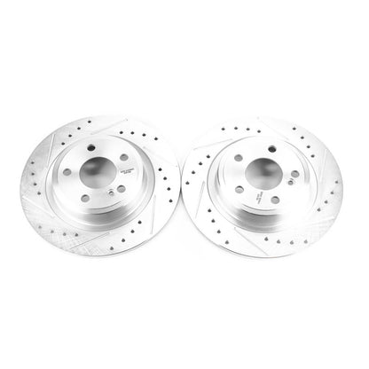 PowerStop Power Stop 17-18 Mercedes-Benz SLC300 Rear Evolution Drilled & Slotted Rotors - Pair