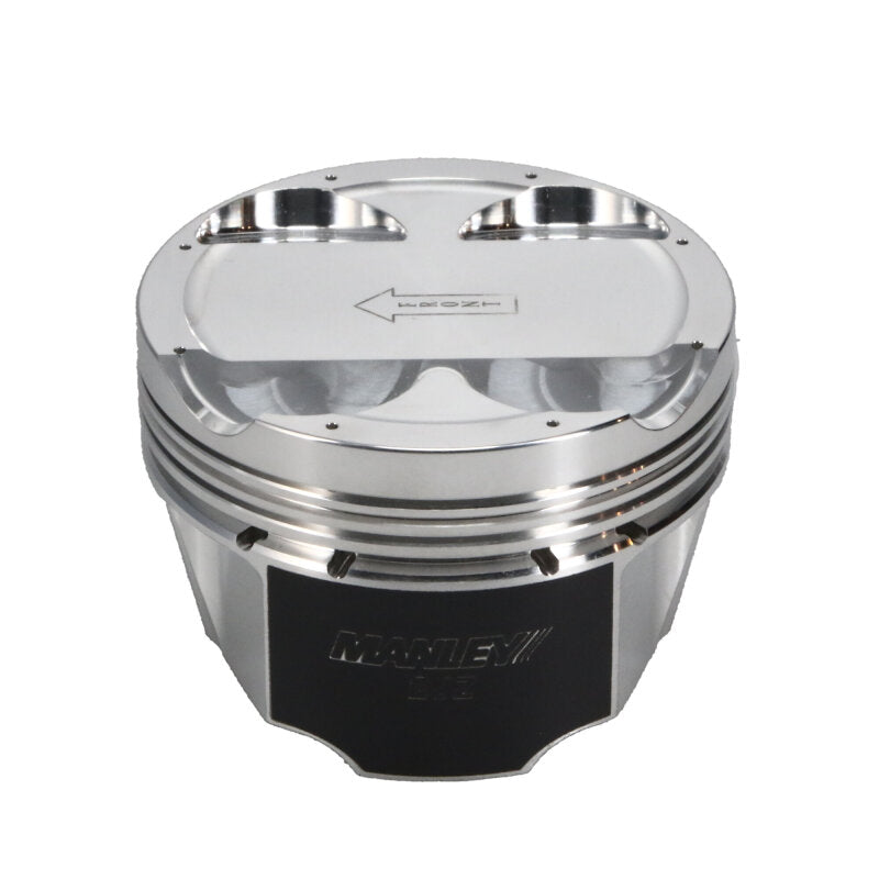 Manley Performance Manley Toyota 2JZGTE 94mm Stroke 86.75mm Bore -6cc Dish 10:1 CR Turbo Tuff Piston Set w/ Rings