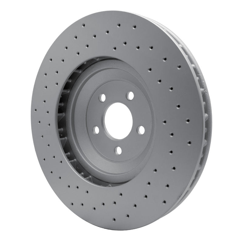 DFC 16-18 Ford Mustang Left Front Drilled GeoSPEC Coated Rotor