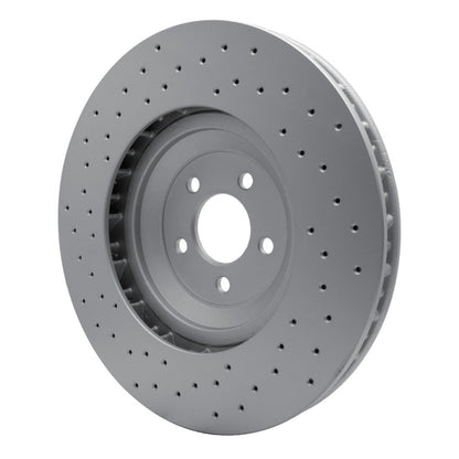 DFC 16-18 Ford Mustang Left Front Drilled GeoSPEC Coated Rotor