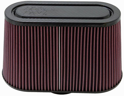 K&N Engineering K&N Universal Filter with Carbon Fiber Top & Base-12in Base O/S Length x 6in Base O/S Width x 7in H