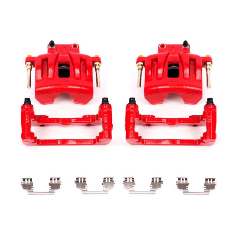 PowerStop Power Stop 05-11 Chrysler 300 Front Red Calipers w/Brackets - Pair