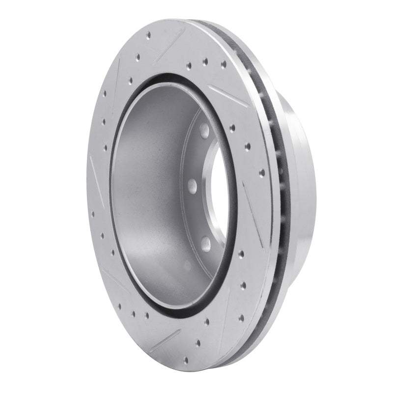R1 Concepts R1 99-20 Chevy Silverado 2500 HD/2500 HD Classic Rear Right Drilled & Slotted Silver Brake Rotor