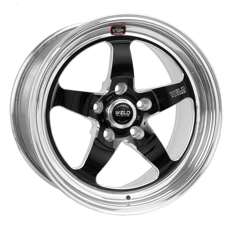 Weld S71 17x10 / 5x4.5 BP / 6.2in. BS Black Wheel (High Pad) - Non-Beadlock