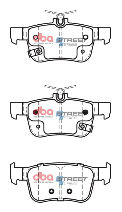 DBA 17-21 Honda Civic Si Rear Street Series Brake Pads