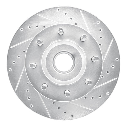 R1 Concepts R1 05-07 Ford F-250 2WD (Super Duty) Front Right Drilled & Slotted Silver Brake Rotor