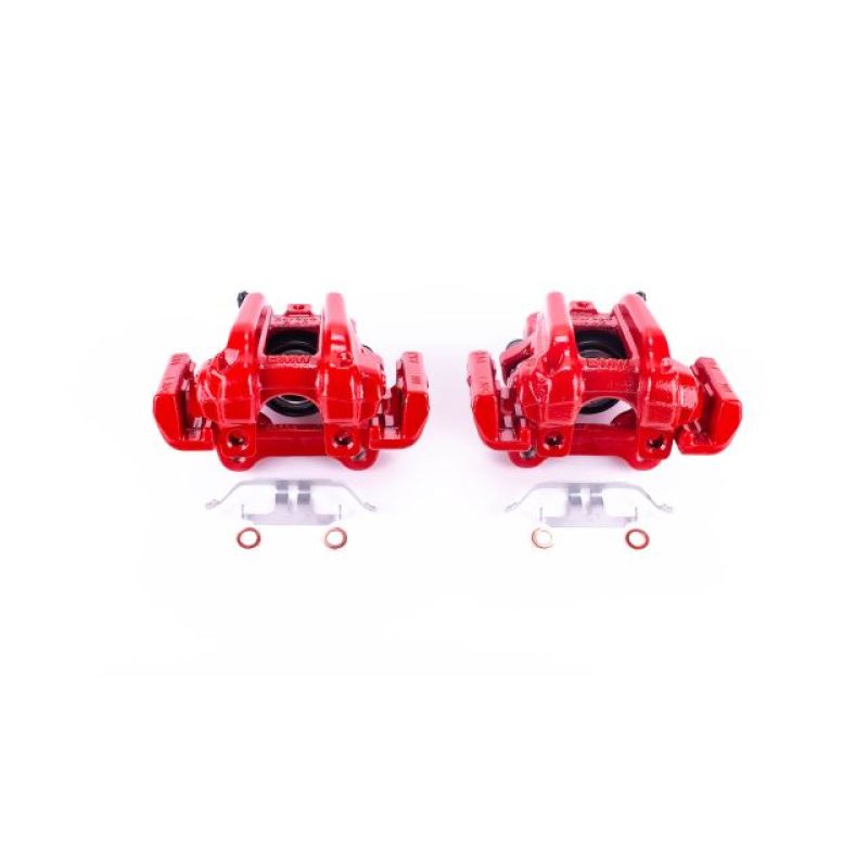 PowerStop Power Stop 14-16 BMW 228i Rear Red Calipers w/Brackets - Pair
