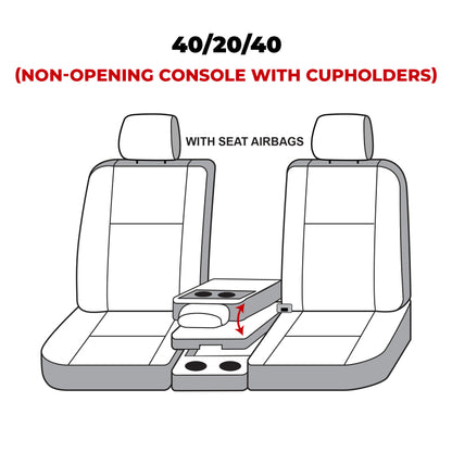 Covercraft 19-20 Ford F-150 Carhartt SeatSaver Custom Front Row Seat Covers - Gravel