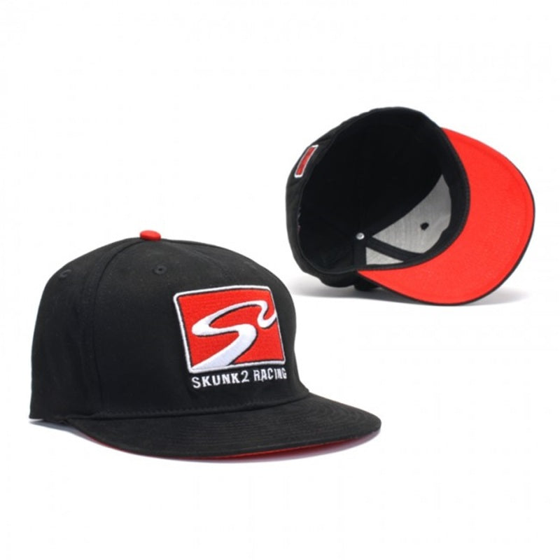 Skunk2 Racing Skunk2 Team Baseball Cap Racetrack Logo (Black) - L/XL