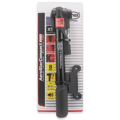 Heyner 216420 Hand Pump For Bicycles With Pressure Gauge