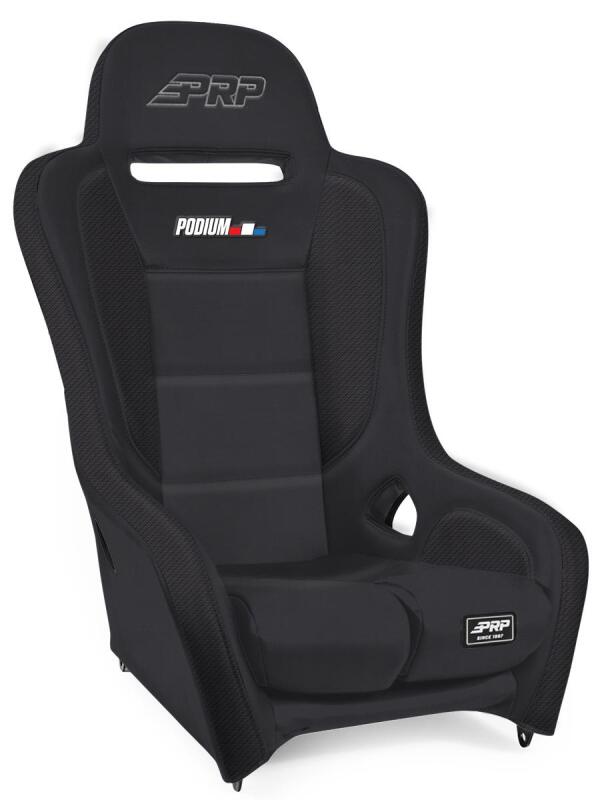 PRP Seats PRP Podium Elite Suspension Seat- Black Vinyl - Black
