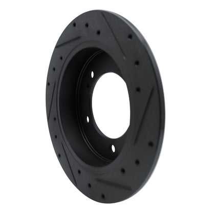 R1 Concepts R1 83-98 Chevrolet Tracker Front Left Drilled & Slotted Black Brake Rotor