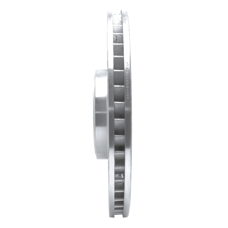 R1 Concepts R1 08-09 Jaguar XKR Right Front Drilled & Slotted Silver Brake Rotor