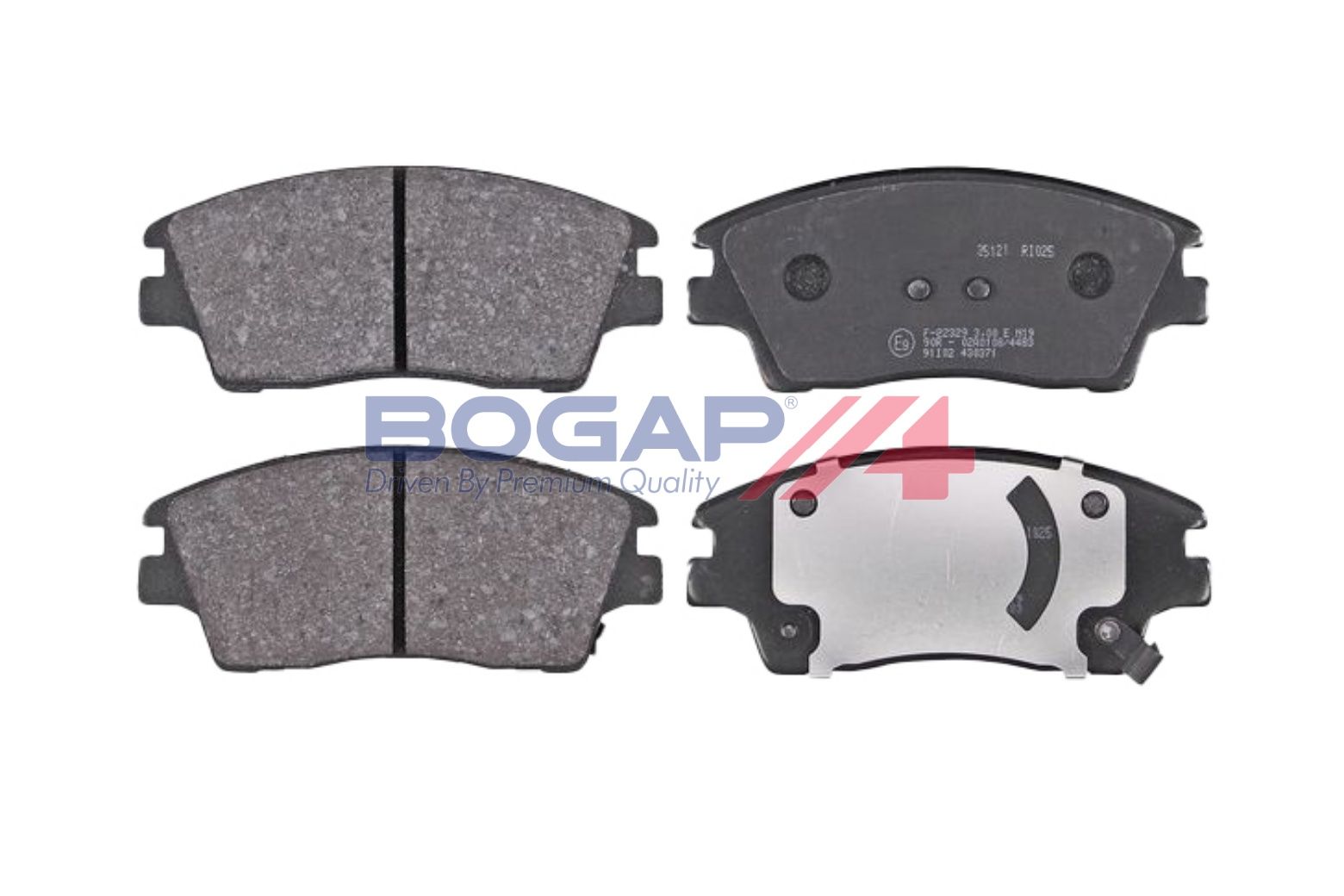 BOGAP Y8210247 Brake Pad Set, Disc Brake