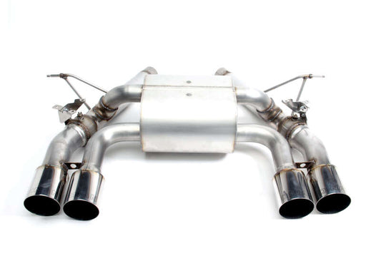 Dinan 15-20 BMW M3/M4 (F80/F82/F83) Free Flow Axleback Exhaust System - Polished Tips