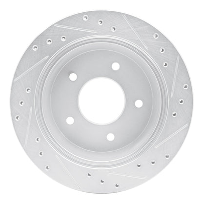 R1 Concepts R1 94-96 Chevrolet Caprice Rear Left Drilled & Slotted Silver Brake Rotor