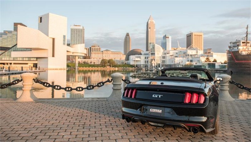 CORSA Performance Corsa 2015-2017 Ford Mustang GT Convertible 5.0L V8 Black Xtreme Dual Rear Exit Exhaust